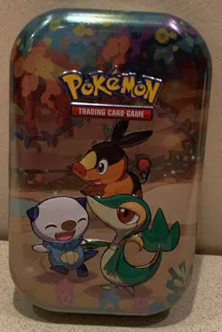 Pokemon Celebrations Mini Tin Snivy. TIN ONLY - NO CARDS. Excellent Condition - Image 1