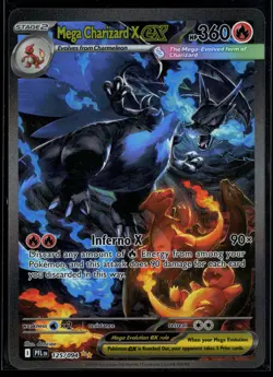 Mega Charizard X ex 125/094 Phantasmal Flames Special Illustration Rare Pokemon - Image 1