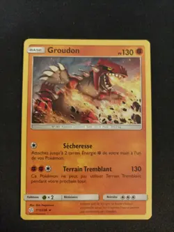 Carte Pokemon Groudon 113/236 Holo Deck Eclipse Cosmique - Image 1
