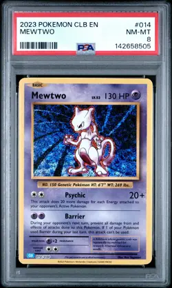 MEWTWO 014/034 PSA 8 CLB CLASSIC COLLECTION POKEMON HOLO ENGLISH - Image 1
