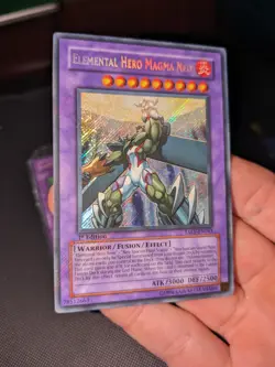 Elemental Hero Magma Neos TAEV-EN043 Secret 1st Ed Yugioh LP - Image 1