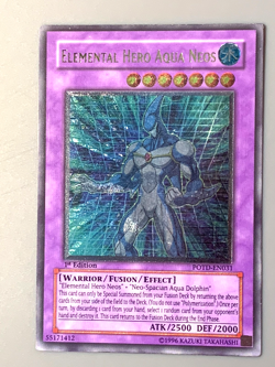 yugioh Elemental Hero Aqua Neos POTD-EN031 Ultimate Rare 1st Ed near mint - Image 2