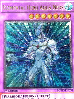 yugioh Elemental Hero Aqua Neos POTD-EN031 Ultimate Rare 1st Ed near mint - Image 3