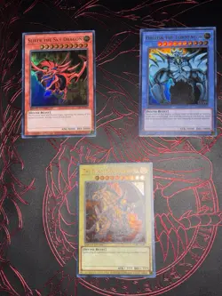 Yugioh Gotterkarten Set LC01-EN001 LC01-EN002 LC01-EN003 NM Slifer Ra Obelisk - Image 1