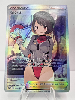 Gloria Full Art Custom Made Pokemon Waifu ACG Trainer Art Card - Image 1
