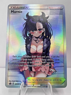 Marnie Full Art Custom Made Pokemon Waifu ACG Trainer Art Card - Image 1