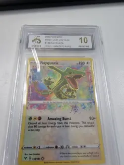 Pokemon Card TCG Rayquaza 138/185 Holo Amazing Rare Vivid Voltage 2020 CGA 10 - Image 2