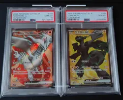 PSA 10 Zekrom Reshiram SR Set Black Bolt White Flare Pokemon Card Japanese - Image 1