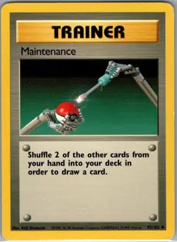 Maintenance 83/102 Non Holo Base Set - Pokemon Card - LP - Image 1