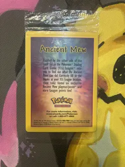 Ancient Mew SEALED Pokemon Vintage 2000 Movie Promo Holo Card - RARE Near Mint - Image 1