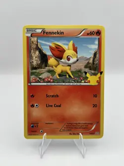 Pokemon TCG Mcdonalds 25th Anniversary Fennekin 14/25 Regular Stamped Promo NM - Image 1