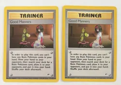 Pokemon TCG Trainer Good Manners #111/132 Vintage 1999-2000 - Image 1