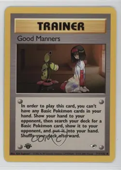 Good Manners 1st Ed. Pokemon Gym Heroes #111 2000 - Image 1
