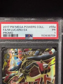 M Lucario EX - 55a/111 Full Art Promo Pokemon - PSA 1 - Image 3