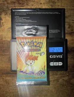 Pokemon 1999 Gym Heroes Booster Pack Long Crimp 21.20g Misty Artwork WOTC - Image 1
