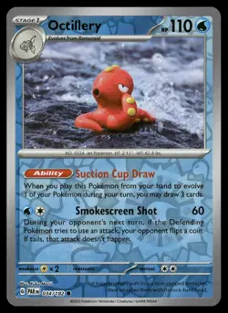 Octillery 034/182 Common Paradox Rift Pokemon Reverse Holo Near Mint - Image 1