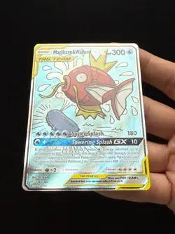 2019 Pokemon Sun & Moon Team Up Magikarp & Wailord GX Alt Art #161 - Image 3