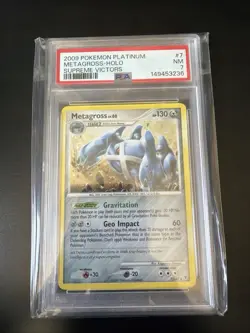 PSA 7 Metagross 7/147 SV-CRACKED ICE HOLO 2009 Pokemon Platinum TCG - Image 1