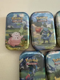 Pokemon TCG - Ascended Heroes Mini Tin Art Set Factory Sealed/New Lot Of 5 Tins - Image 2