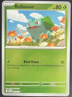 Bulbasaur 001/132 Rev Holo Pokemon English Mega Evolution Base Set MEGen 2025 - Image 1