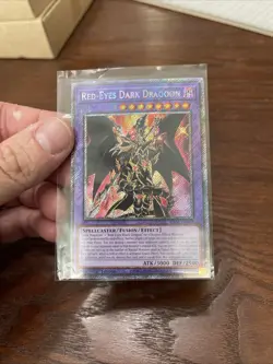 Yugioh Red-Eyes Dark Dragoon RA02-EN021 Platinum Secret Rare 1st Edition NM - Image 1