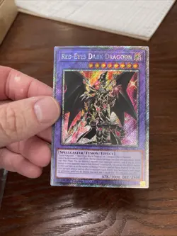 Yugioh Red-Eyes Dark Dragoon RA02-EN021 Platinum Secret Rare 1st Edition NM - Image 2