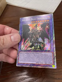 Yugioh Red-Eyes Dark Dragoon RA02-EN021 Platinum Secret Rare 1st Edition NM - Image 3
