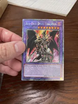 Yugioh Red-Eyes Dark Dragoon RA02-EN021 Platinum Secret Rare 1st Edition NM - Image 4