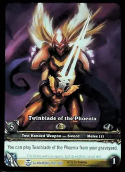 World of Warcraft TCG Twinblade Of The Phoenix (Extended Art) - Blood of the Gla - Image 1