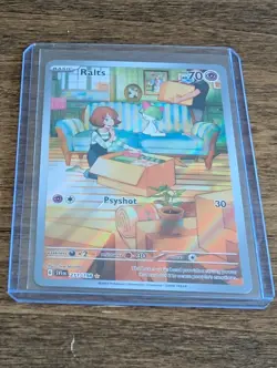 Pokemon Ralts Illustration Rare Full Art SV01 211/198 70 HP Holo Card 2023 - Image 1