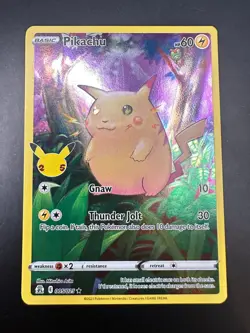 Pokemon Pikachu Holo Card 005/025 Celebrations Full Art - Image 1