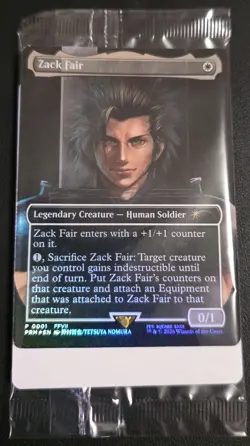 MTG Zack Fair Foil Promo Card P0001 FFVII Rebirth Switch 2 SEALED - Image 1