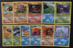 11 X Fossil Set WOTC Wizards of the Coast Pokemon Cards Bundle Magmar PL-LP - Image 1