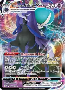 Shadow Rider Calyrex VMAX 075/198 Chilling Reign Pokemon Cards TCG Near Mint NM - Image 1