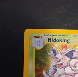 Pokemon TCG Nidoking Base Set Holo Unlimited Rare Card 11/102 NM Condition - Image 2