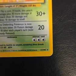 Pokemon TCG Nidoking Base Set Holo Unlimited Rare Card 11/102 NM Condition - Image 4