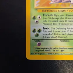 Pokemon TCG Nidoking Base Set Holo Unlimited Rare Card 11/102 NM Condition - Image 5
