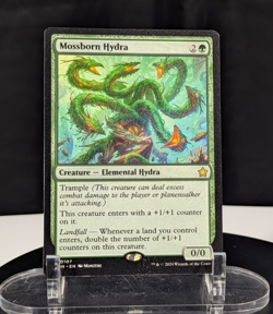 MTG Mossborn Hydra NM Magic Foundations FDN #0107 Rare Non-Foil Landfall - Image 1