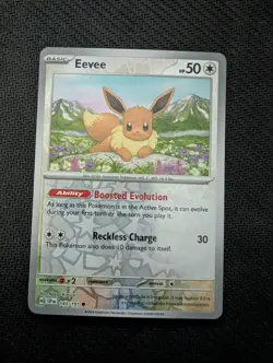 Eevee 143/191 Common Surging Sparks Pokemon Reverse Holo Near Mint - Image 1
