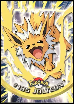 Pokemon 2000 Topps TV Animation Edition Series 3 #135 Jolteon Blue Logo - Image 1