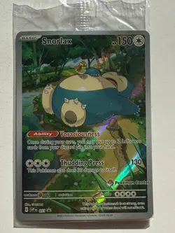 SEALED Snorlax 051 Scarlet & Violet 151 Pokemon Center Stamped Promo NM - Image 1