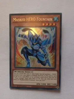 Yugioh BLGG-EN029 - Masked HERO Fountain - Secret Rare - Image 1