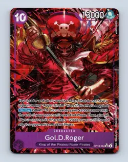 Gol D Roger Alternate Art OP13-064 One Piece Carrying On His Will Foil ENG NM - Image 1
