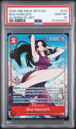 2025 One Piece Boa Hancock Alternate Art OP12-014 Legacy of the Master PSA 10 - Image 1