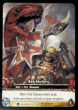 World of Warcraft TCG Rak Skyfury (Extended Art) - Heroes of Azeroth 257/361 - Image 1