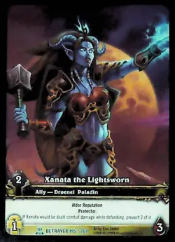 World of Warcraft TCG Xanata The Lightsworn (Extended Art) - Servants of the Bet - Image 1