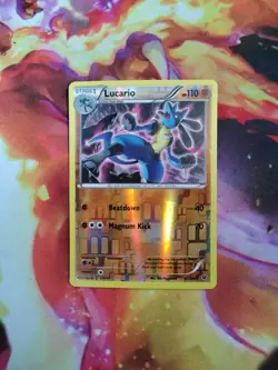 Lucario XY Fates Collide Reverse Holo 47/124 Pokemon Card - Image 1