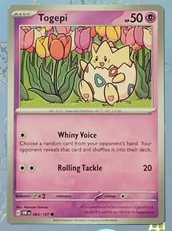 Togepi 83/197 Obsidian Flames Pokemon Card NM - Image 1