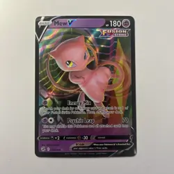 Mew V - 113/264 - Pokemon Fusion Strike Sword & Shield Ultra Rare Card NM - Image 1