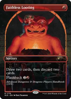 Faithless Looting (Rainbow Foil) [Secret Lair Drop Series] Foil Near Mint - Image 1